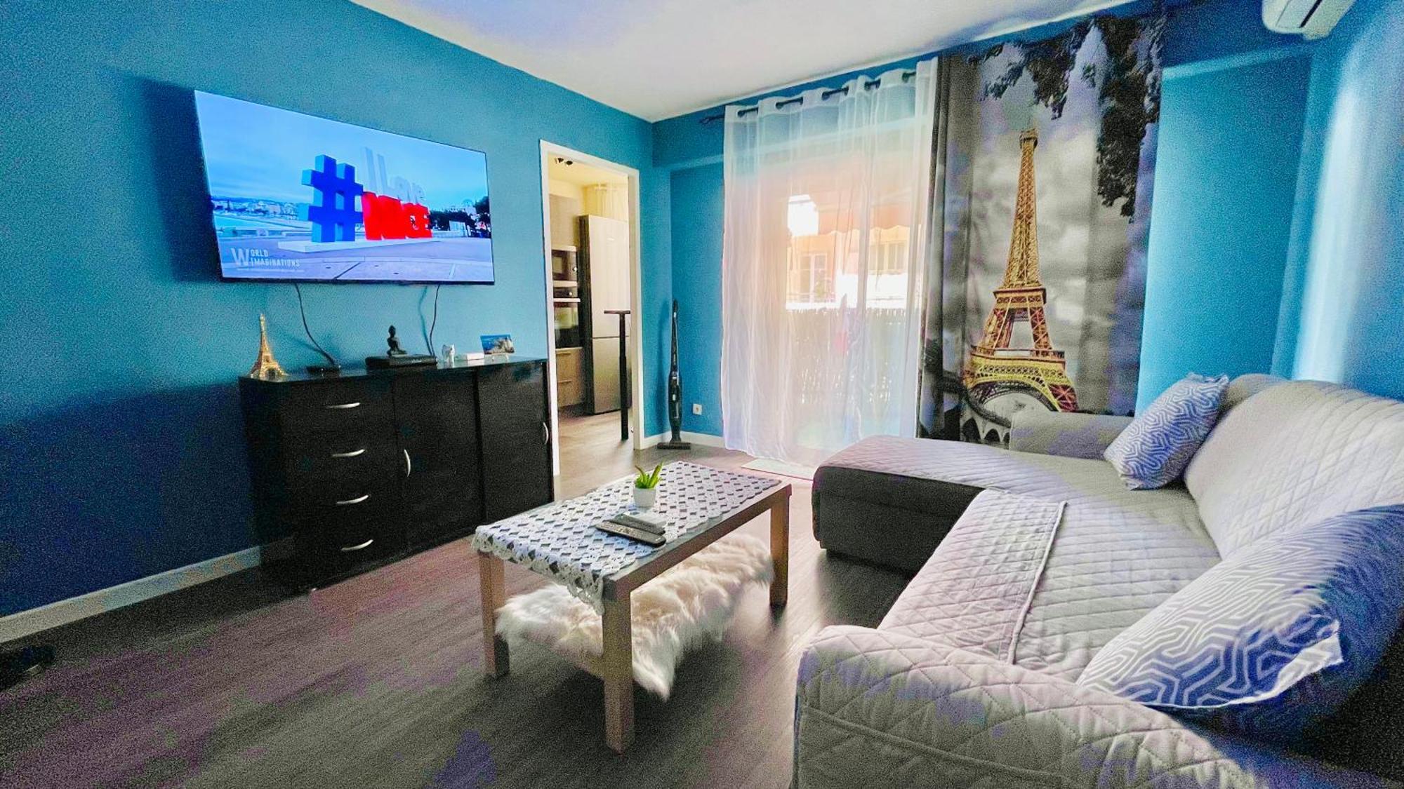 Confortable Studio A Nice Centre Cote Plage Bel Terrasse Paddle ภายนอก รูปภาพ