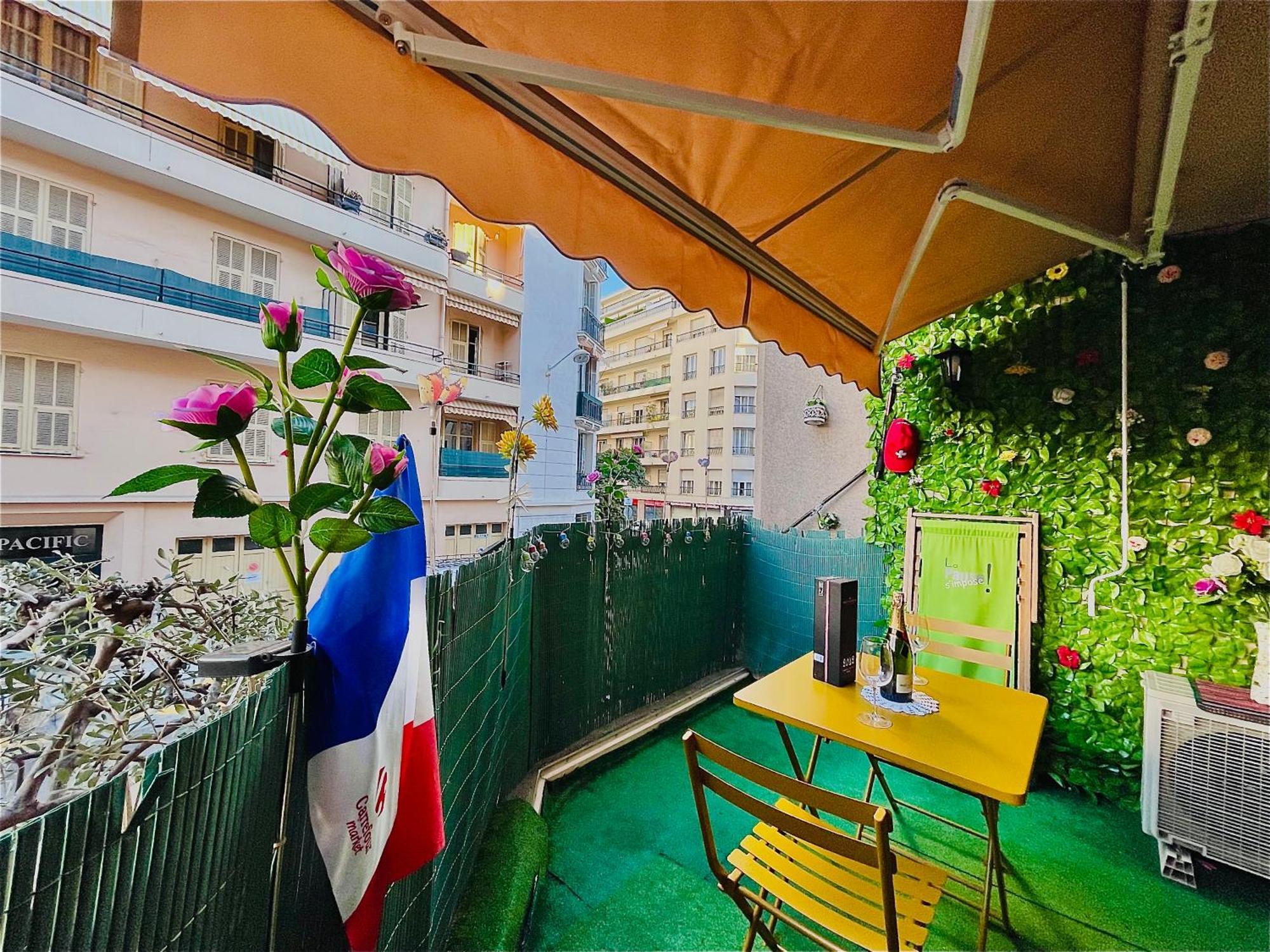 Confortable Studio A Nice Centre Cote Plage Bel Terrasse Paddle ภายนอก รูปภาพ