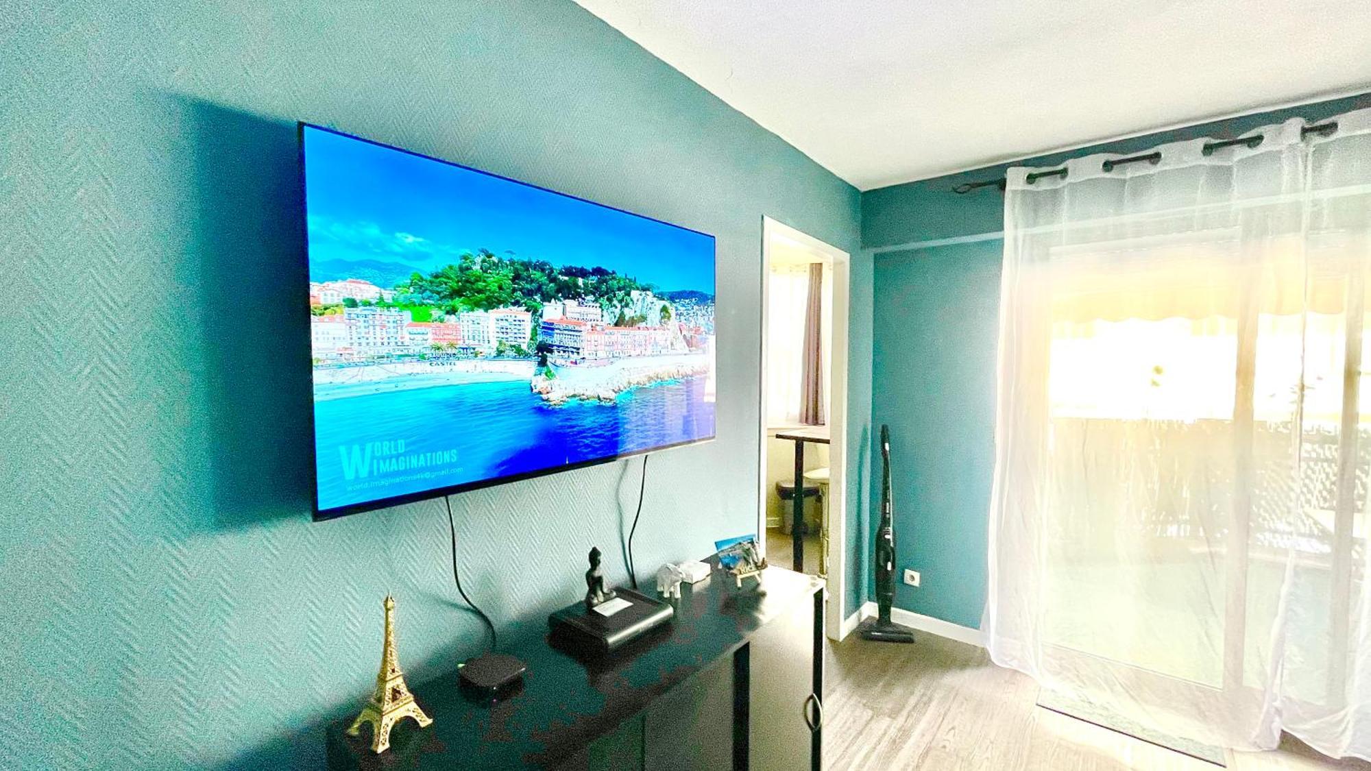 Confortable Studio A Nice Centre Cote Plage Bel Terrasse Paddle ภายนอก รูปภาพ